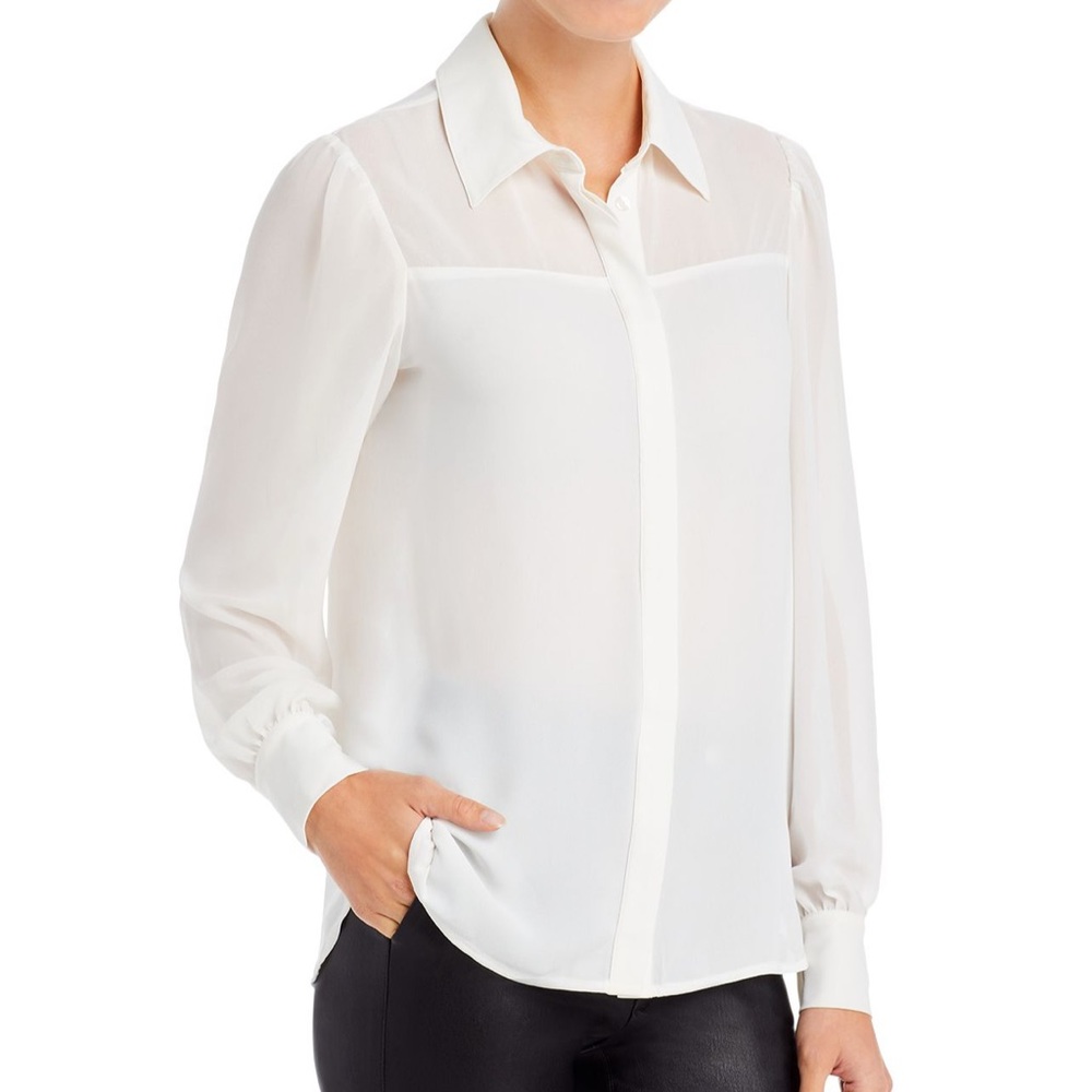 NWT Tahari Paneled Shirt